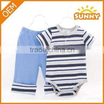 High Quality Cotton Summer Baby Boy Clothing Set