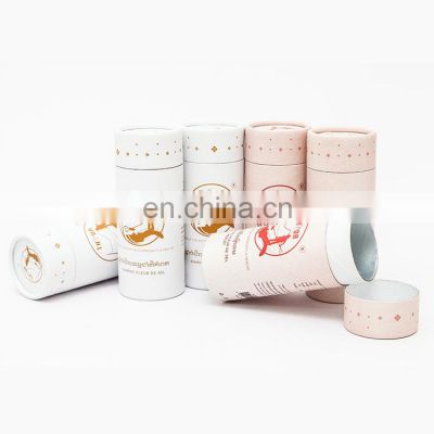 Custom Paper Tube Packaging for Salt and Spice Bio Friendly Cardboard Tube Food Grade Round Canister