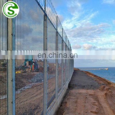 Iron and steel 358 mesh fence corrosion resistant anti climb high security wire wall fence