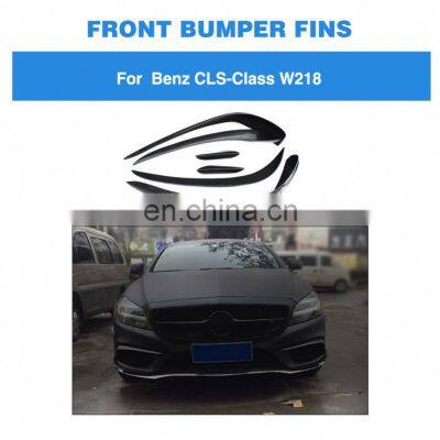 6pcs/set CLS Style W218 Carbon Fiber Car Bumper Canards for Mercedes Benz W218 CLS400 CLS550 photo-2