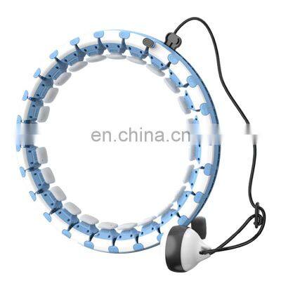 Customized Detachable Smart Hula Loop Hoop Adjustable Color Weighted Hula Hoops With Gravity Ball Fitness Equipment