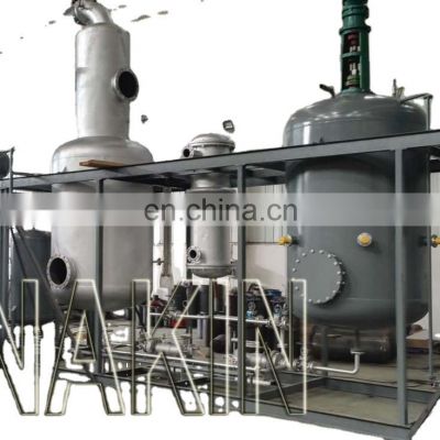 2021 Hot Sale High Efficient Black Oil Regeneration to Base Oil Distillation Machine