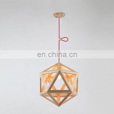 Vintage Wooden Pendant Light Hanging Light  Home Restaurant CE Modern Lamp Chanderlie