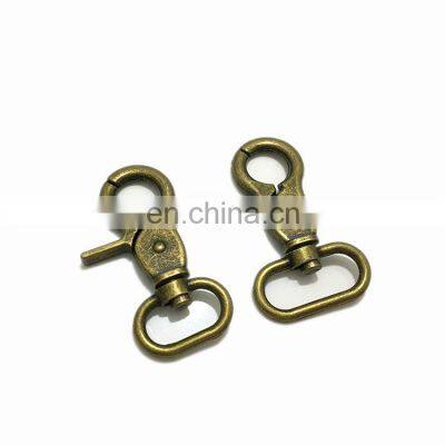 Metal Rotary Die Casting Spring Solid Brass Heavy Duty Swivel Key Ring Snap Hook Handbag