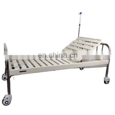 high quality cheap stainless steel  folding single crank hospital bed metal head and end board for hospital use