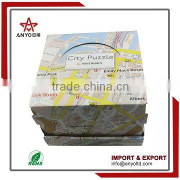 100pcs Custom City Map Magnetic Puzzle photo-6