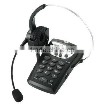 landline talking business phone with headset