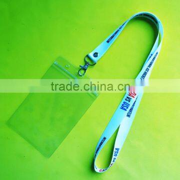 Fashion polyester lanyard with ID badge holder no minimum order for event/meeting