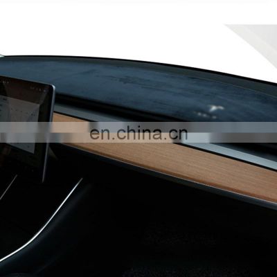 Factory Car Dashboard Mat For Tesla Model 3 2021 Dash Cover Mat Sunshade Flannel light proof cushion car accessories