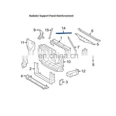 OEM 51717180315 51717180316 Radiator Support Panel Reinforcement for BMW F18 F10 F06 F12 F13 F02 F04 2010-2017 photo-2