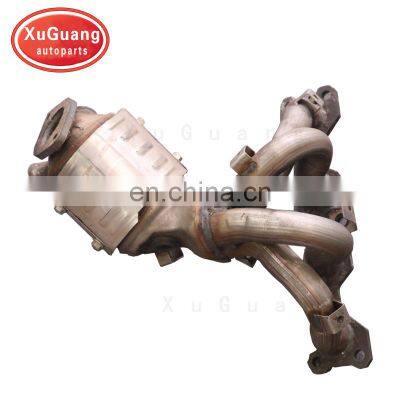 China High quality ceramic inside exhaust manifold with catalytic converter for hyundai sonata NF