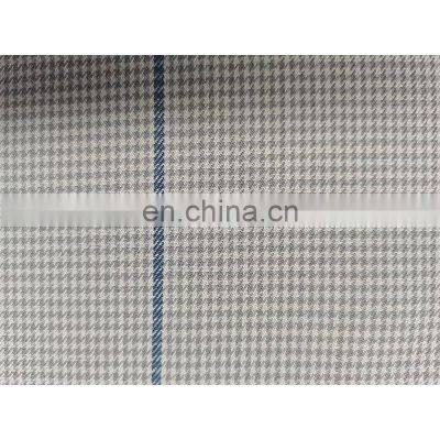 Factory Direct Supply Wrinkle Resistant Stretch 100% Polyester Check Blouse Fabric