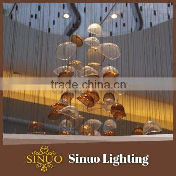 Hand blown glass pendant light ceiling led light