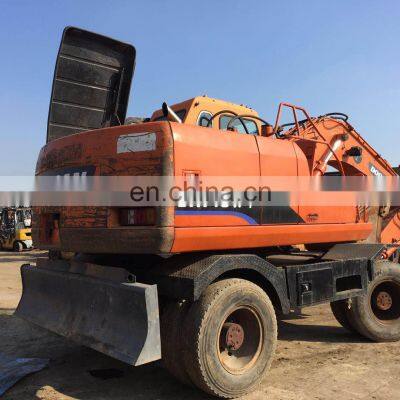 High Quality Doosan Digging Machine Dh140w-7 , Used Doosan Wheel Excavator , Doosan Dh140 Dh160 Dh210 photo-2