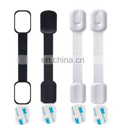 Child Infant Safety protection Locks Baby Proofing Cabinet Lock with 6 Extra Adhesives stickers Adjustable Strap baby lock