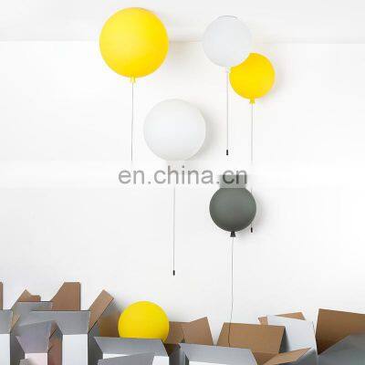 Modern Simple Home Decor Ceiling Light Kids Room Small LED Round Balloon Ceiling Light