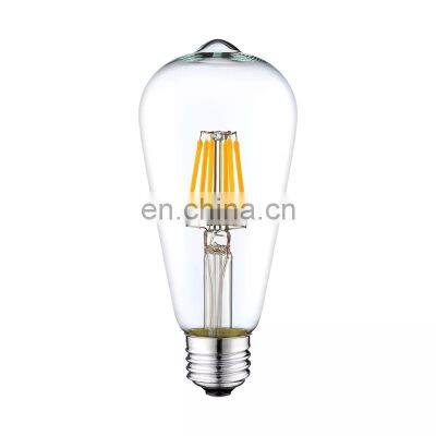 Dimmable Bulbs LED Glass Filament Lamp Indoor Vintage Edison Bulb Light