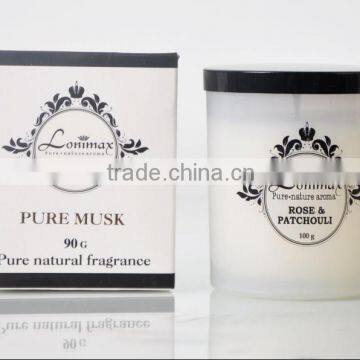 100g Scented Candle glass candle Jar ,Home Decorative wax candle jar SA-1910