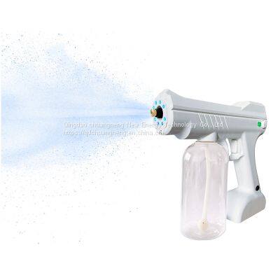 Electrostatic Spray Nano Blue Light Spray Gun Home Office Disinfection 360 Degree Comprehensive Adsorption Sterilization photo-2
