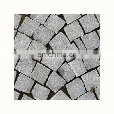 grey granite paving bricks