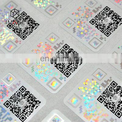 Customized 3d Hologram QR Code Anti Counterfeit Security Label for Product Authentication photo-2