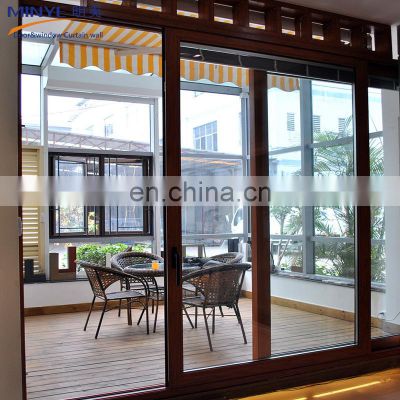 Shanghai factory large glass aluminium auto sliding door for balcony