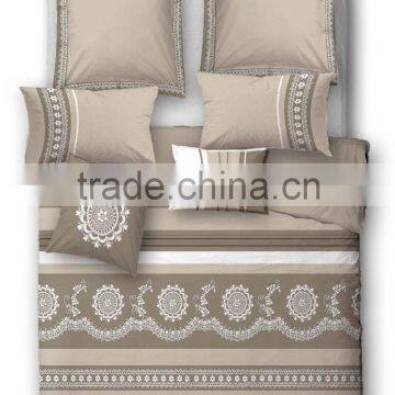 hot selling embroidery customized floral duvet cover set