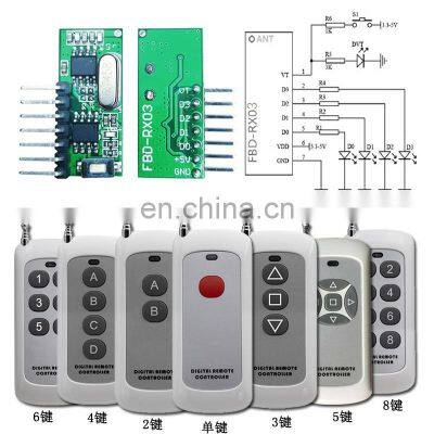 433mhz Remote Control Car 433MHz Wireless Switch Transmitter With Receiver Learning Functional photo-5