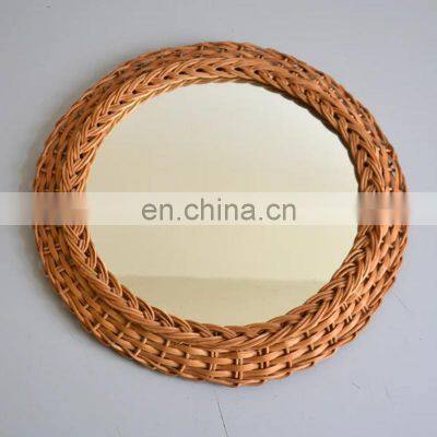 High Quality Vintage wicker mirror from nautral rattan Best Seller Creative Art Decor Cheap Wholesale made in Vietnam