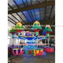 Zhongshan Tai Le Amusement Indoor and Outdoor Large Machinery Exemption Products FRP Carefree Jellyfish Amusement Equipment Children Adults Parent-child Rotation Flying Chair Rotation Lifting photo-5