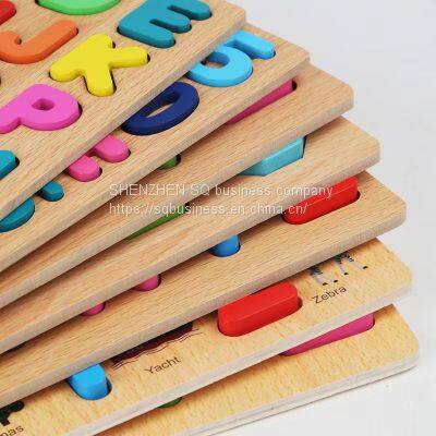 Kids Creative Alphabet Wood Puzzles ABC Letter and Number Montessori Learning Board Educational Toys for Toddlers photo-5