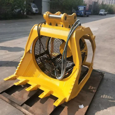 Popular Custom Designed Excavator Rotary Screen / Rotating Screening Bucket/Screening/Dry & Wet Style