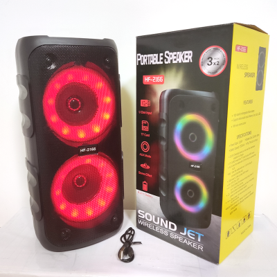 Hot Selling Boombox Dual 3 Inch Horn Speakers with RGB Lights Subwoofer Portable Speaker