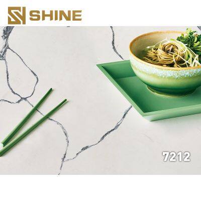 Luxury Modern Design Artificial Quartz Stone Slab Glossy Marble for Kitchen Villa Bedroom Hotel Bathroom Countertop photo-2