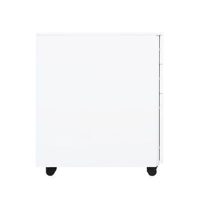 Modern 3-Drawer Mobile Pedestal Cabinet Metal Storage for Home Office School & Hospital Use photo-4