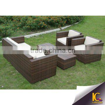 Most popular waterproof rattan outdoor sofa furniture outdoor synthetic rattan furniture