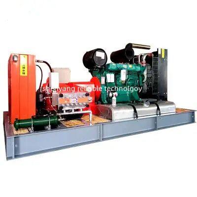3 Phase Electric Motor Drive High Pressure Water Jetting Systems Hydro Jet Machine Hot Sale