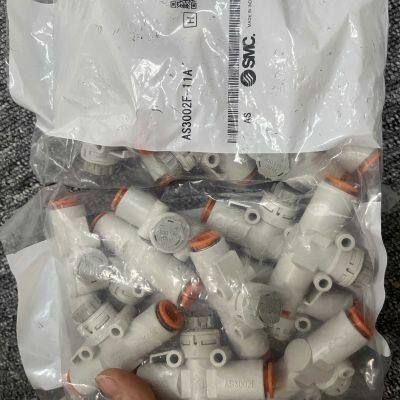 100% Original SMC Speed Controller AS3002F-09/10/10A Flow Limiting Valve, Regulating Valve, Throttle Valve