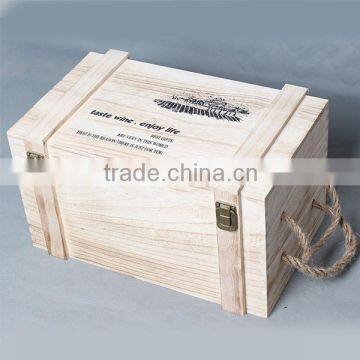 factory directly sale printing wooden four bottles wine box