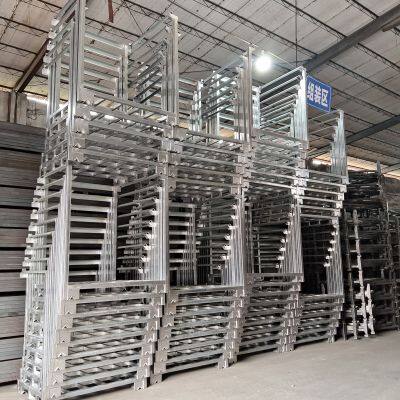 Galvanized Steel Stacking Rack Collapsible Design for Warehouse Storage and Logistics photo-2