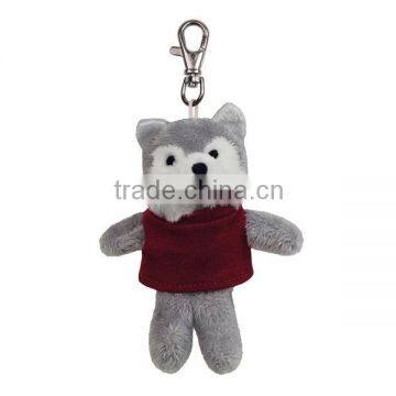 plush wolf keychain toys