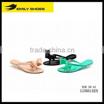 Lady 's casual slipper with matching color butterfly