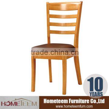 Britain hot sale style wood chair with PU seat/modern rubber wood chair