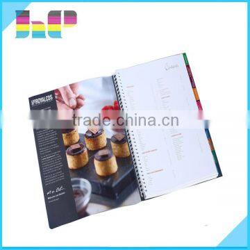 Accept oem printing book hardcover cook book printing photo quality