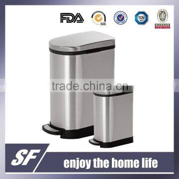 40L / 10L Stainless Steel Pedal Bin Garbage Bin Step Bin Trash Can