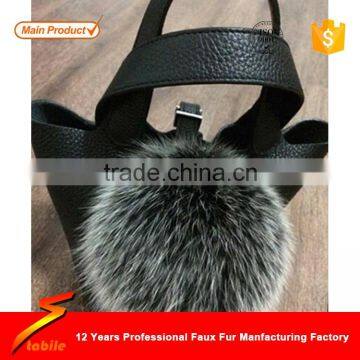 STABILE rabbit fur balls/bag making accessories/fur bag charm