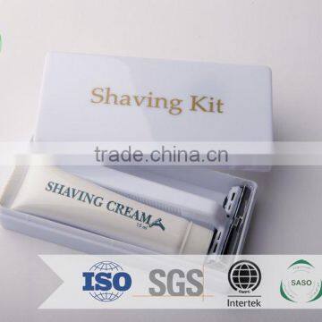 hotel disposable shaving kit with 10g shaving cream /natural extended additive biodegradable razor with shaving foam