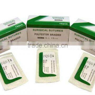 POLYESTER BRAIDED , SYNTHETIC NON-ABSORBABLE SURGICAL SUTURE , CE