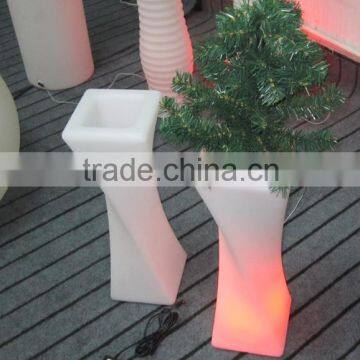 New Solar Illumination PE Plastic Flower Pot With Solar LED Light YXF-1650AS photo-6