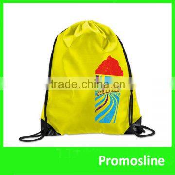 Hot Selling custom cheap drawstring backpack bag with inside zipper pocket